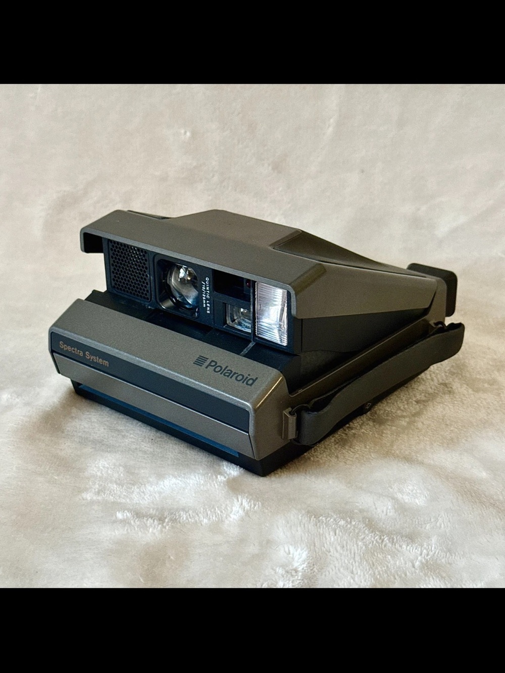 Polaroid Spectra System Instant Camera with case - Charcoal Gray
